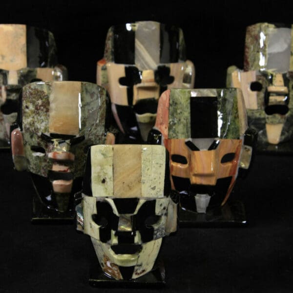 Assorted Mayan/Aztec Decorative Inlay Masks (One Mask)